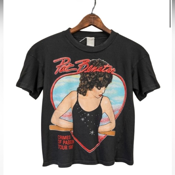 Madeworn Pat Benatar Crimes of Passion Cropped Tee - Picture 5 of 16